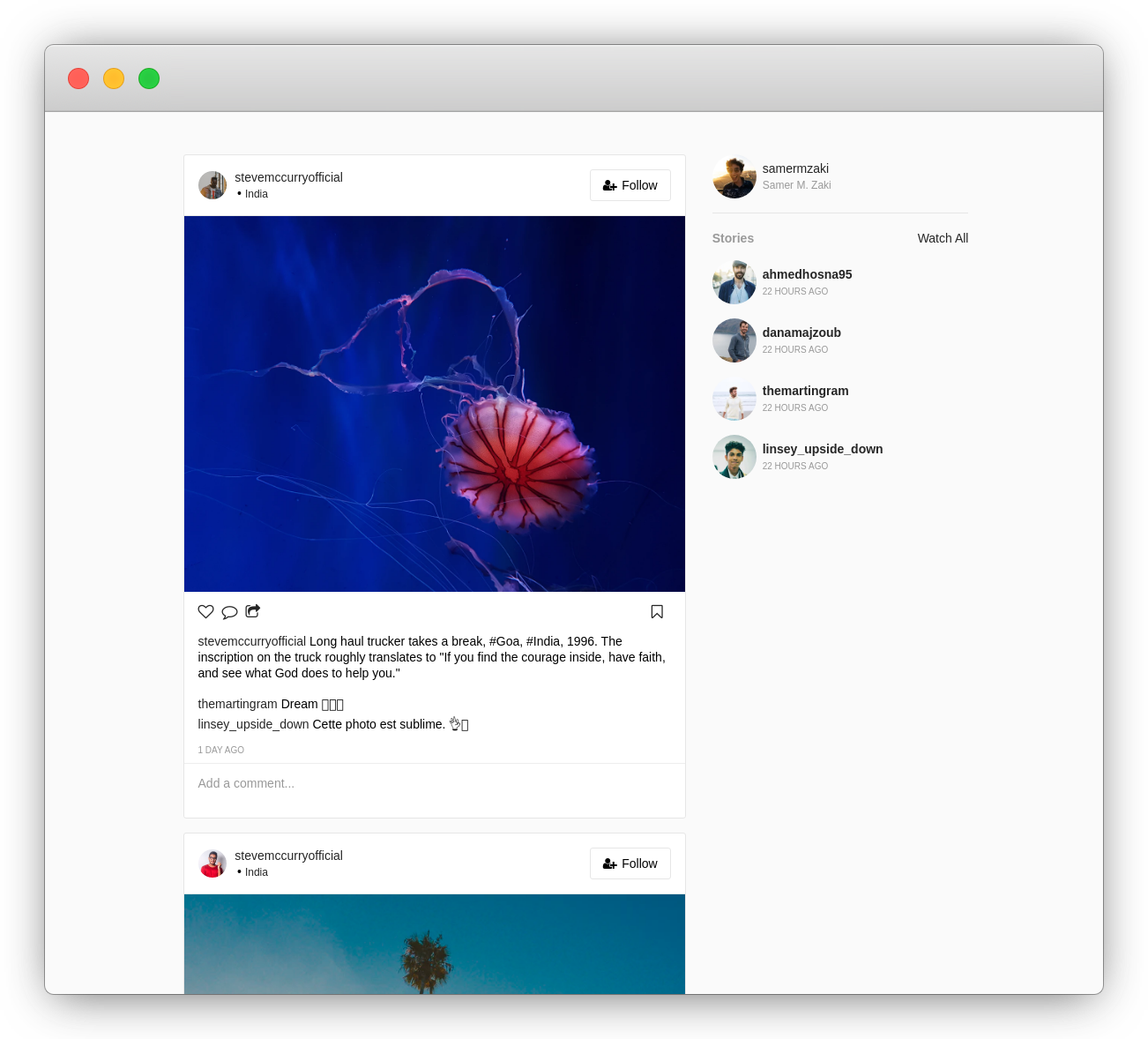 Instagram Web Homepage Clonegraphics